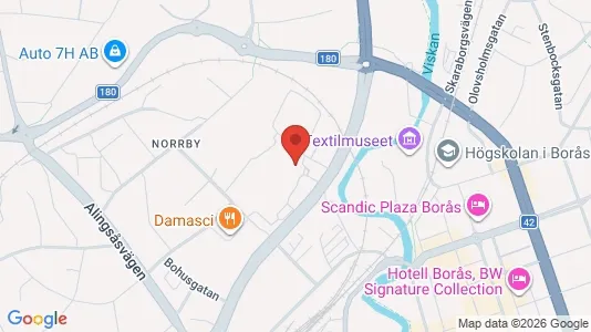 Apartments for rent i Borås - kort over placeringen