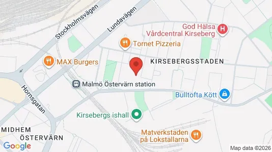 Apartments for rent i Kirseberg - kort over placeringen