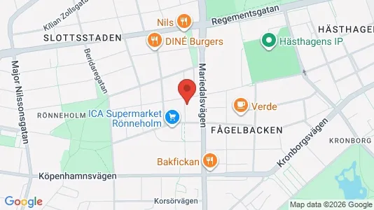 Apartments for rent i Malmö City - kort over placeringen