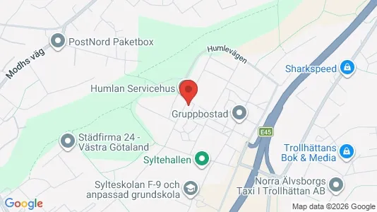 Apartments for rent i Trollhättan - kort over placeringen