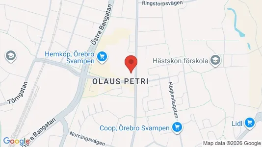 Apartments for rent i Örebro - kort over placeringen