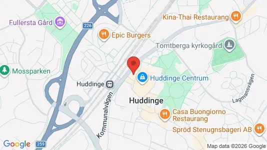 Apartments for rent i Huddinge - kort over placeringen