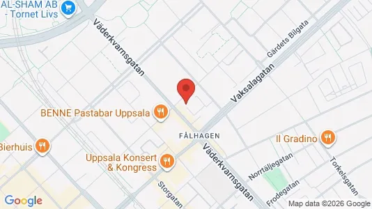 Apartments for rent i Uppsala - kort over placeringen