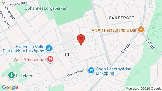 Apartments for rent i Linköping - kort over placeringen