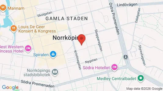 Apartments for rent i Norrköping - kort over placeringen
