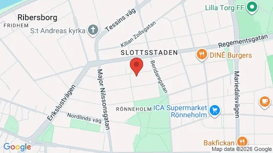 Apartments for rent i Malmö City - kort over placeringen