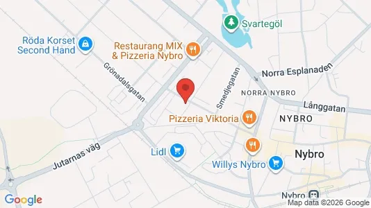 Apartments for rent i Nybro - kort over placeringen