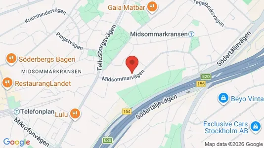Apartments for rent i Stockholm South - kort over placeringen