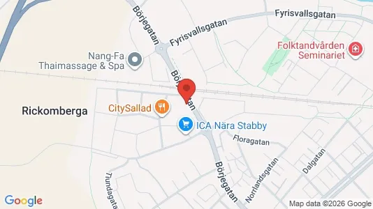 Apartments for rent i Uppsala - kort over placeringen