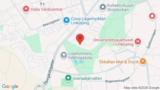 Apartments for rent i Linköping - kort over placeringen