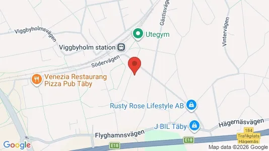 Apartments for rent i Täby - kort over placeringen