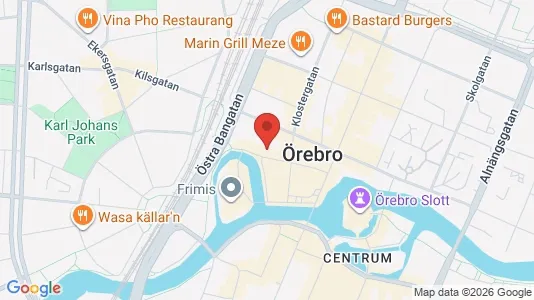 Apartments for rent i Örebro - kort over placeringen