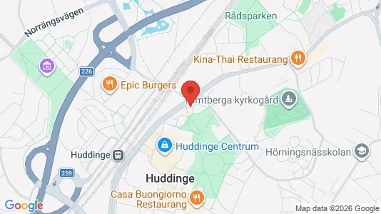 Apartments for rent i Huddinge - kort over placeringen