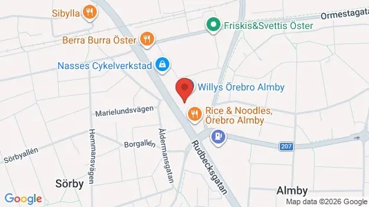 Apartments for rent i Örebro - kort over placeringen