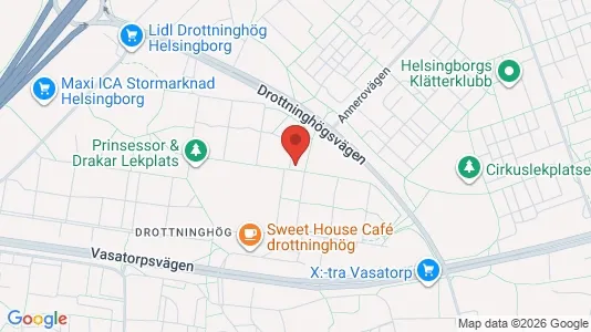 Apartments for rent i Helsingborg - kort over placeringen