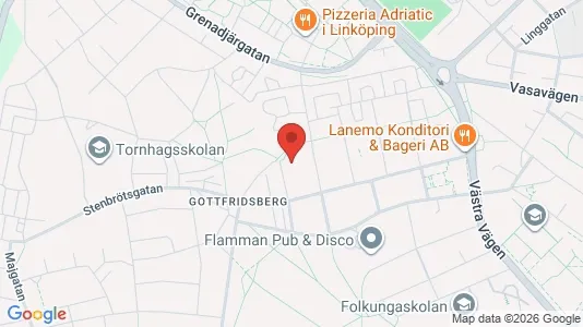 Apartments for rent i Linköping - kort over placeringen