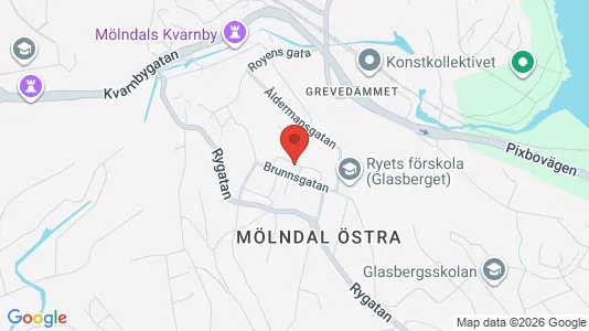 Apartments for rent i Mölndal - kort over placeringen