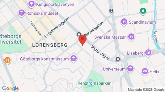 Apartments for rent i Johanneberg - kort over placeringen