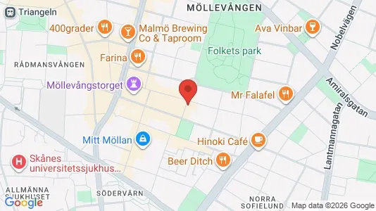 Apartments for rent i Malmö City - kort over placeringen