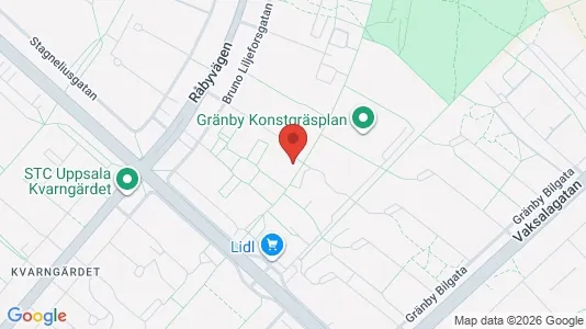 Apartments for rent i Uppsala - kort over placeringen