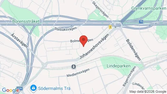 Apartments for rent i Hammarbyhamnen - kort over placeringen