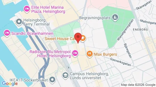 Apartments for rent i Helsingborg - kort over placeringen