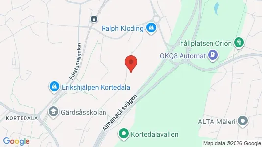 Apartments for rent i Gothenburg East - kort over placeringen