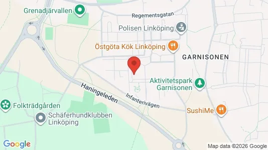 Apartments for rent i Linköping - kort over placeringen