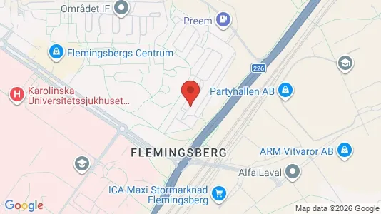 Apartments for rent i Huddinge - kort over placeringen