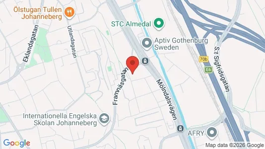 Apartments for rent i Johanneberg - kort over placeringen