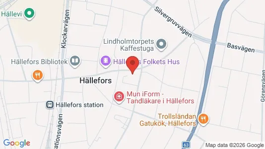 Apartments for rent i Hällefors - kort over placeringen