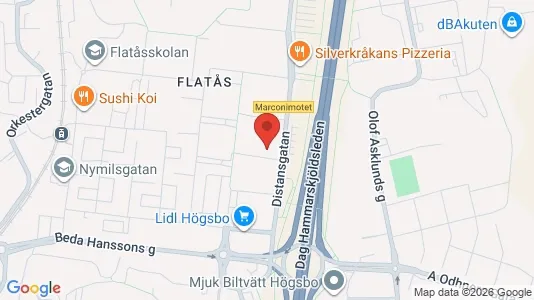 Apartments for rent i Askim-Frölunda-Högsbo - kort over placeringen