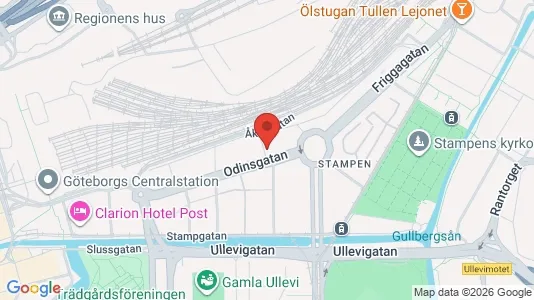 Apartments for rent i Gothenburg City Centre - kort over placeringen