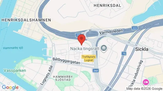 Apartments for rent i Hammarbyhamnen - kort over placeringen