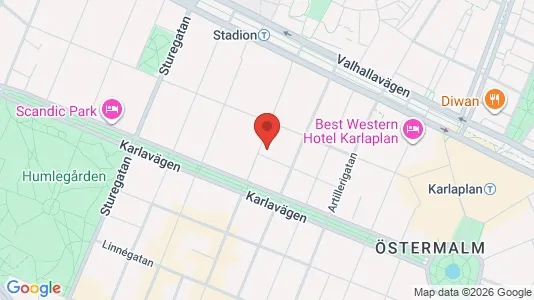 Apartments for rent i Östermalm - kort over placeringen