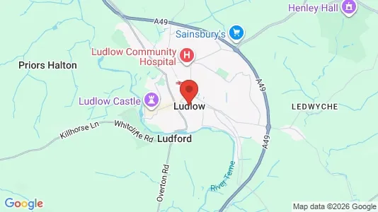 Apartments for rent i Ludlow - Shropshire - kort over placeringen