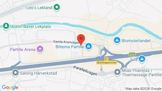 Apartments for rent i Partille - kort over placeringen