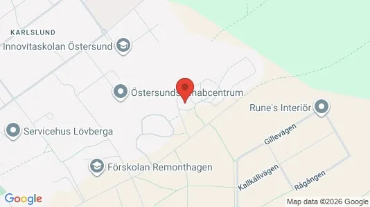 Apartments for rent i Östersund - kort over placeringen
