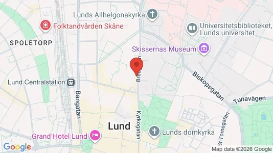 Apartments for rent i Lund - kort over placeringen