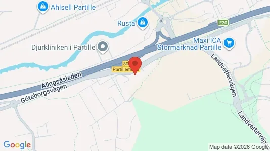 Apartments for rent i Partille - kort over placeringen