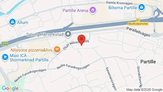 Apartments for rent i Partille - kort over placeringen
