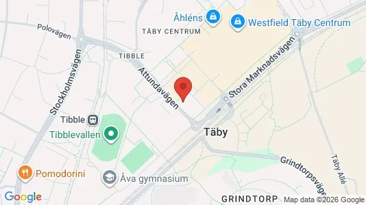 Apartments for rent i Täby - kort over placeringen