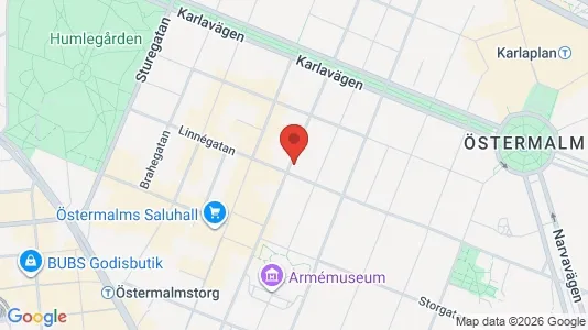 Apartments for rent i Östermalm - kort over placeringen