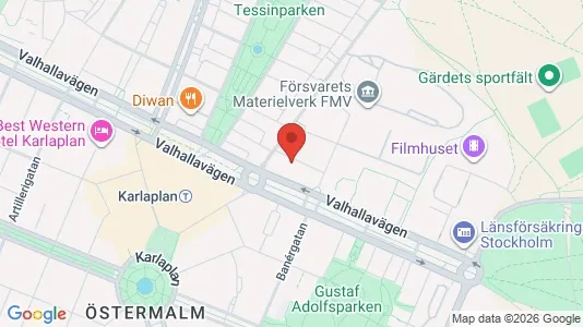 Apartments for rent i Gärdet/Djurgården - kort over placeringen