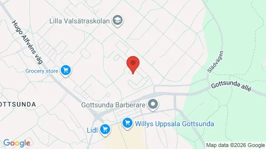 Apartments for rent i Uppsala - kort over placeringen