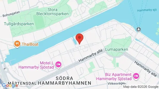 Apartments for rent i Hammarbyhamnen - kort over placeringen