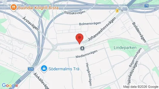 Apartments for rent i Hammarbyhamnen - kort over placeringen