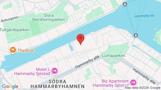 Apartments for rent i Hammarbyhamnen - kort over placeringen