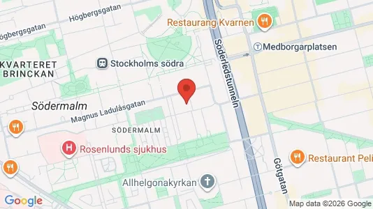 Apartments for rent i Södermalm - kort over placeringen