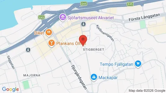 Apartments for rent i Majorna-Linné - kort over placeringen